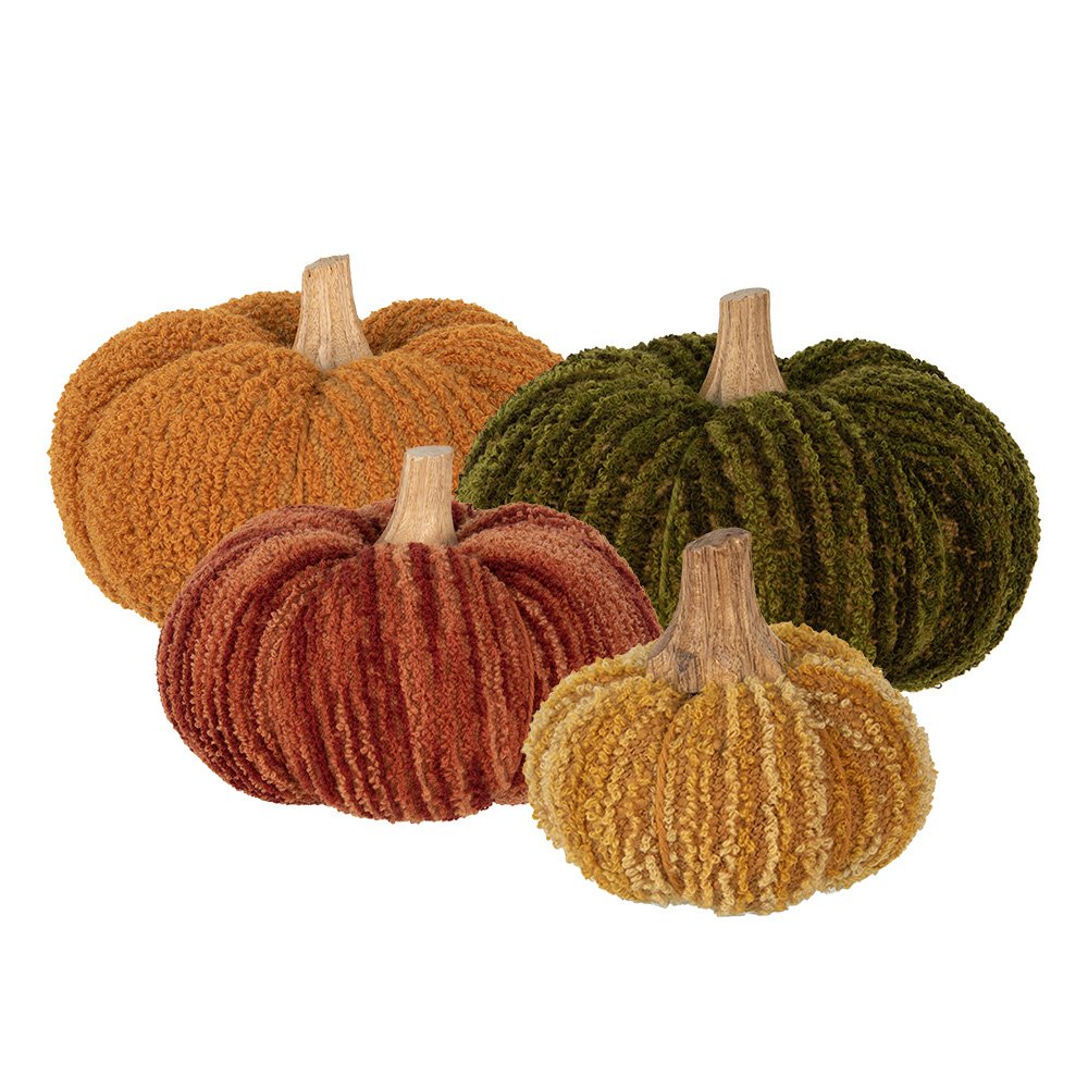 Decoratie Pompoen Ø 20x14 cm Bruin Polyester