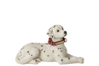 J-Line Liggende dalmatiër - polyresin - wit/zwart