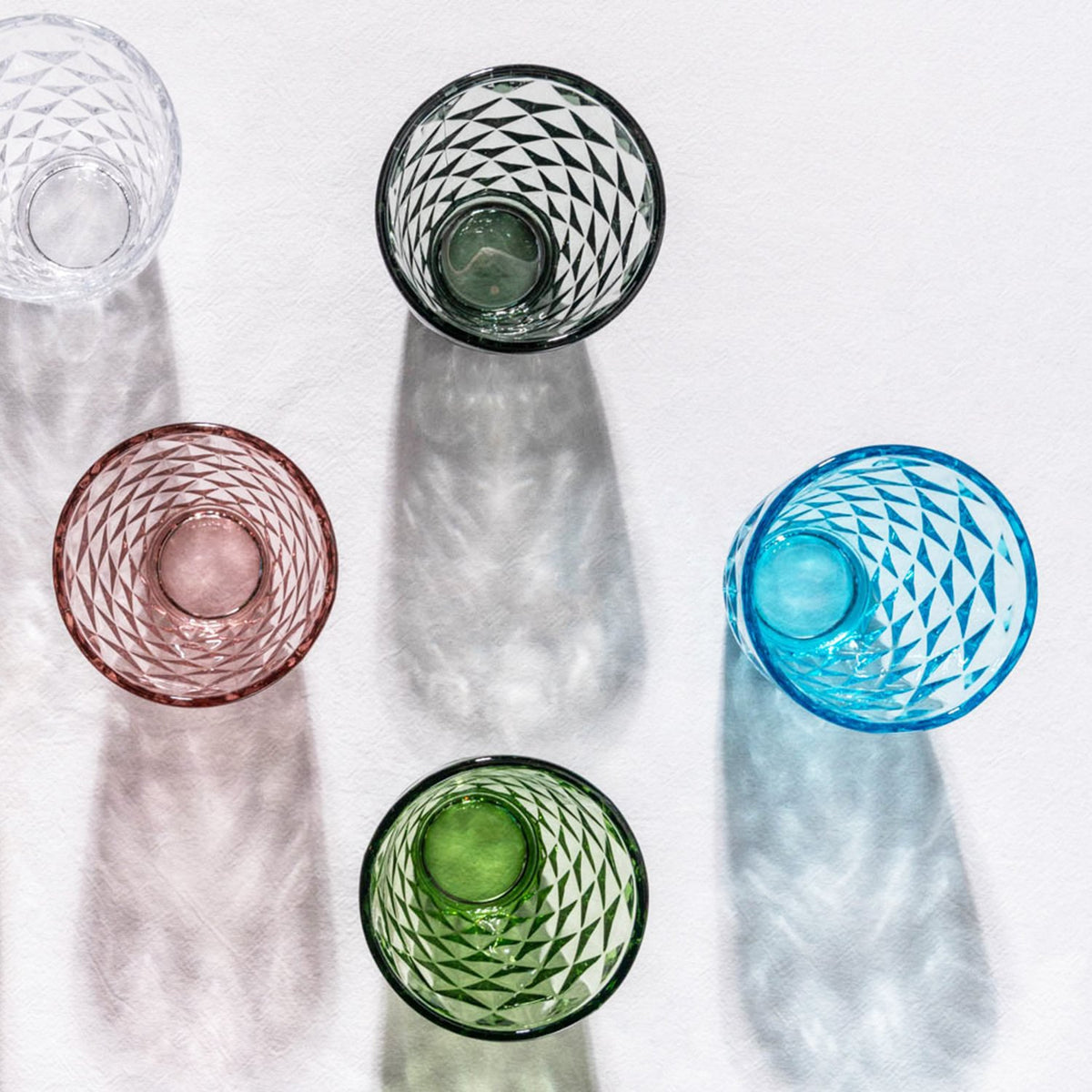 Glas 27cl groen Prisma - Set van 4