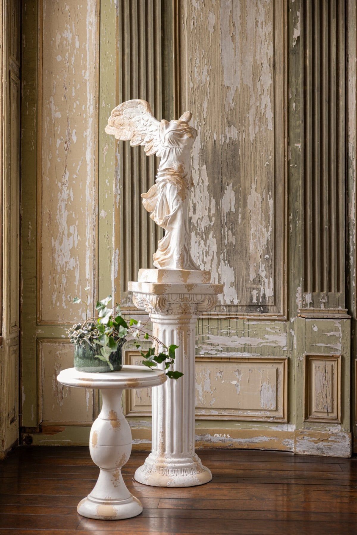 J-Line Roman sokkel voor buiten - magnesium - ecru/beige - large