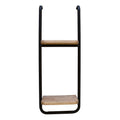 Wandrek 30x15x80 cm Bruin IJzer Muurrek