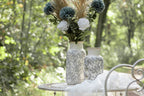 Kunstbloem 54 cm Groen Blauw Kunststof