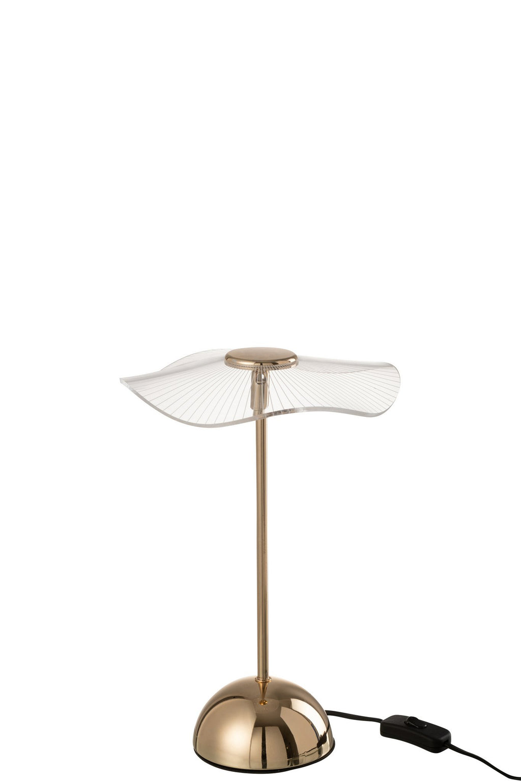 J-Line Tafellamp Led Bloem Metaal/Plastiek Goud Small