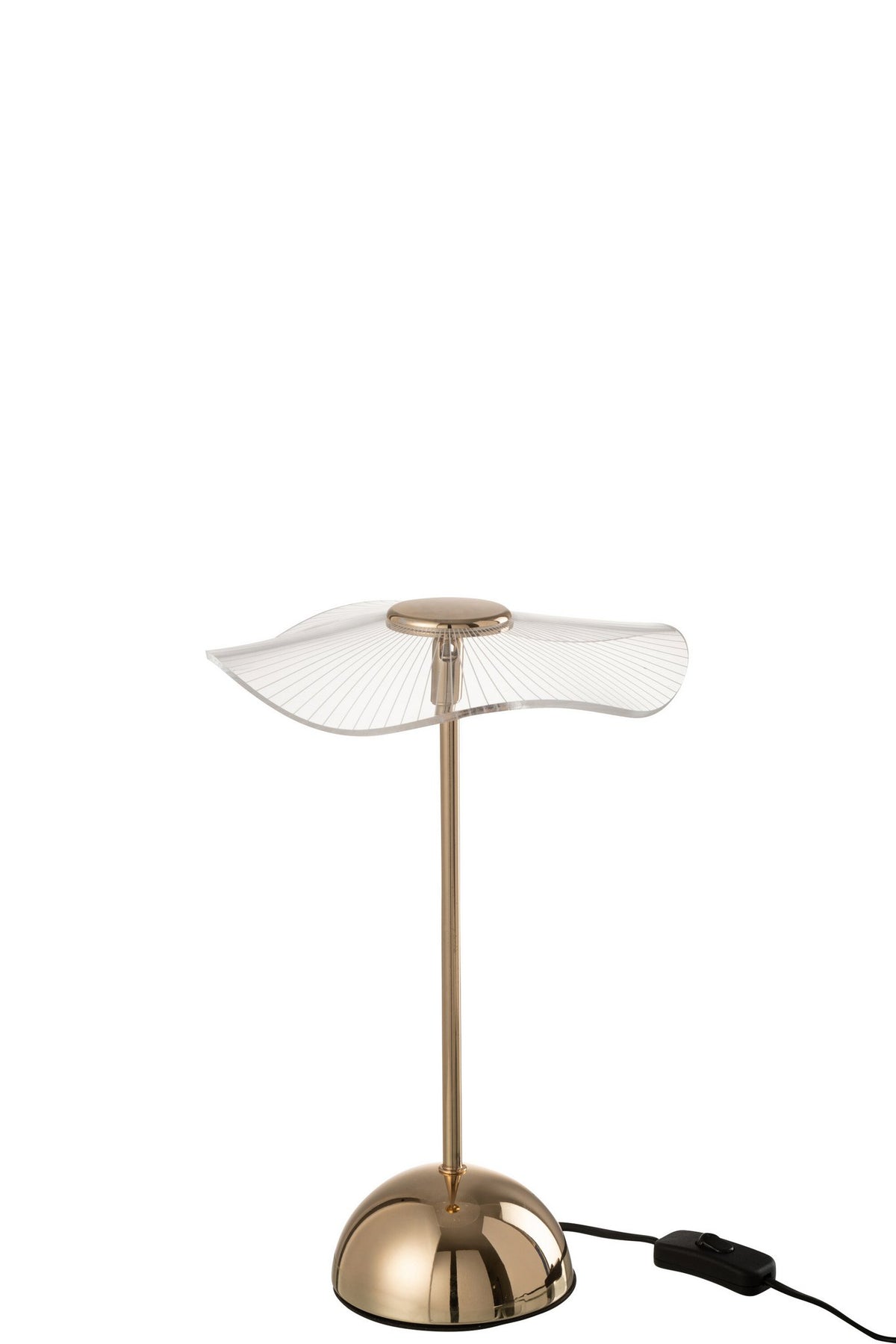 J-Line Tafellamp Led Bloem Metaal/Plastiek Goud Small