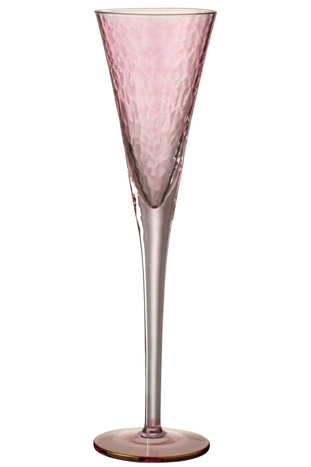 J-Line glas champagne Oneffen - glas - transparant/roze