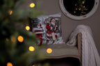Kussenhoes 45x45 cm Wit Polyester Kerstman Sierkussenhoes
