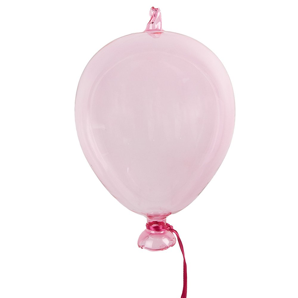 Decoratie Hanger Roze, Glas Ø 14x21 cm