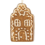 Kersthanger Huis 4x4x6 cm Bruin Keramiek