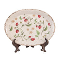 Onderbord 25x18x3 cm Beige Keramiek Aardbeien