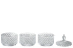 J-Line voorraadpot 3 Lagen - glas - transparant