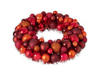 J-Line Krans met kerstballen - PS - multikleur