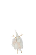 J-Line figuur Rendier - polyresin - wit/beige - S