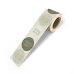 Xmas Text Mix '25 cadeaustickers op rol - 500 stuks