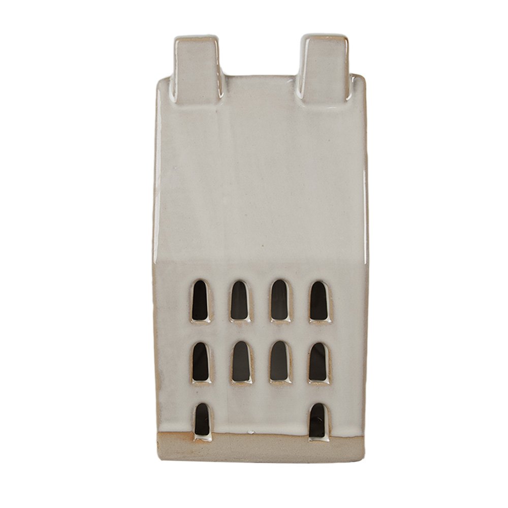 Decoratie Huis met LED 18 cm Beige Porselein