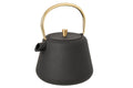 J-Line theepot - ijzer - zwart/goud