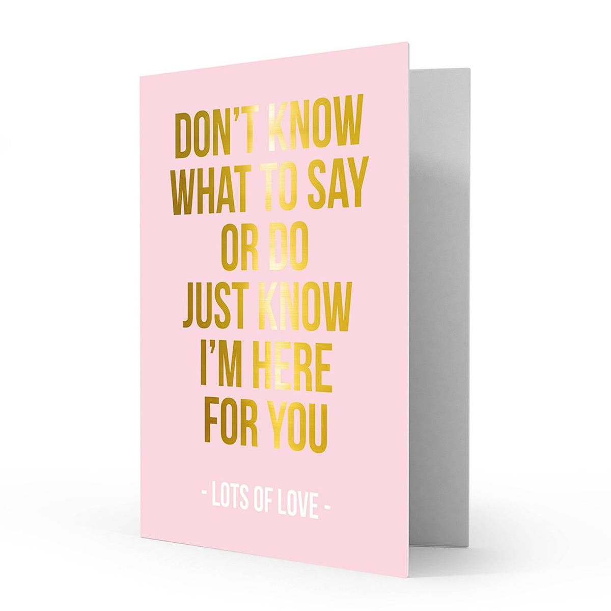 Greeting card lots of love, per 5 stuks