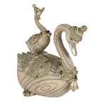 Beeld Zwaan 11x6x10 cm Beige Kunststof