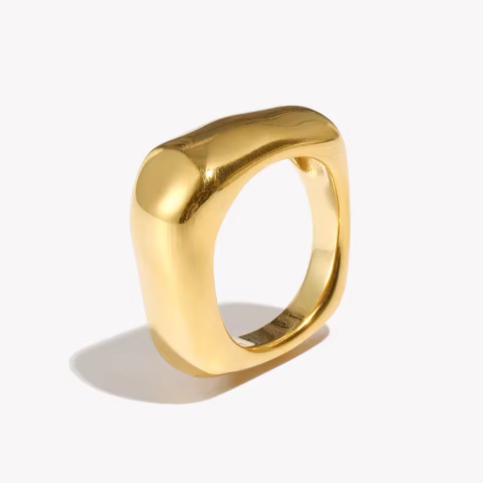 Vierkant omhoog Ring
