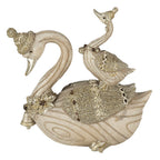 Beeld Zwaan 11x6x10 cm Beige Kunststof