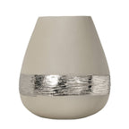 Vaas Tubaran Nikkel 21x25 cm