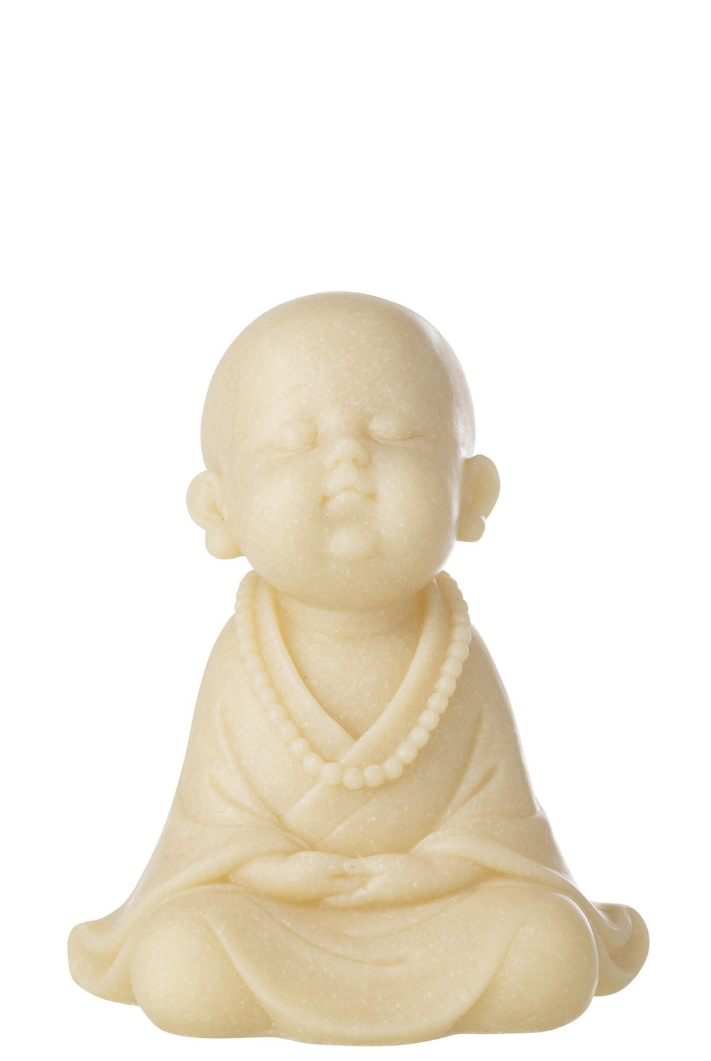 J-Line decoratie Monnik Zen - polyresin - geel - L