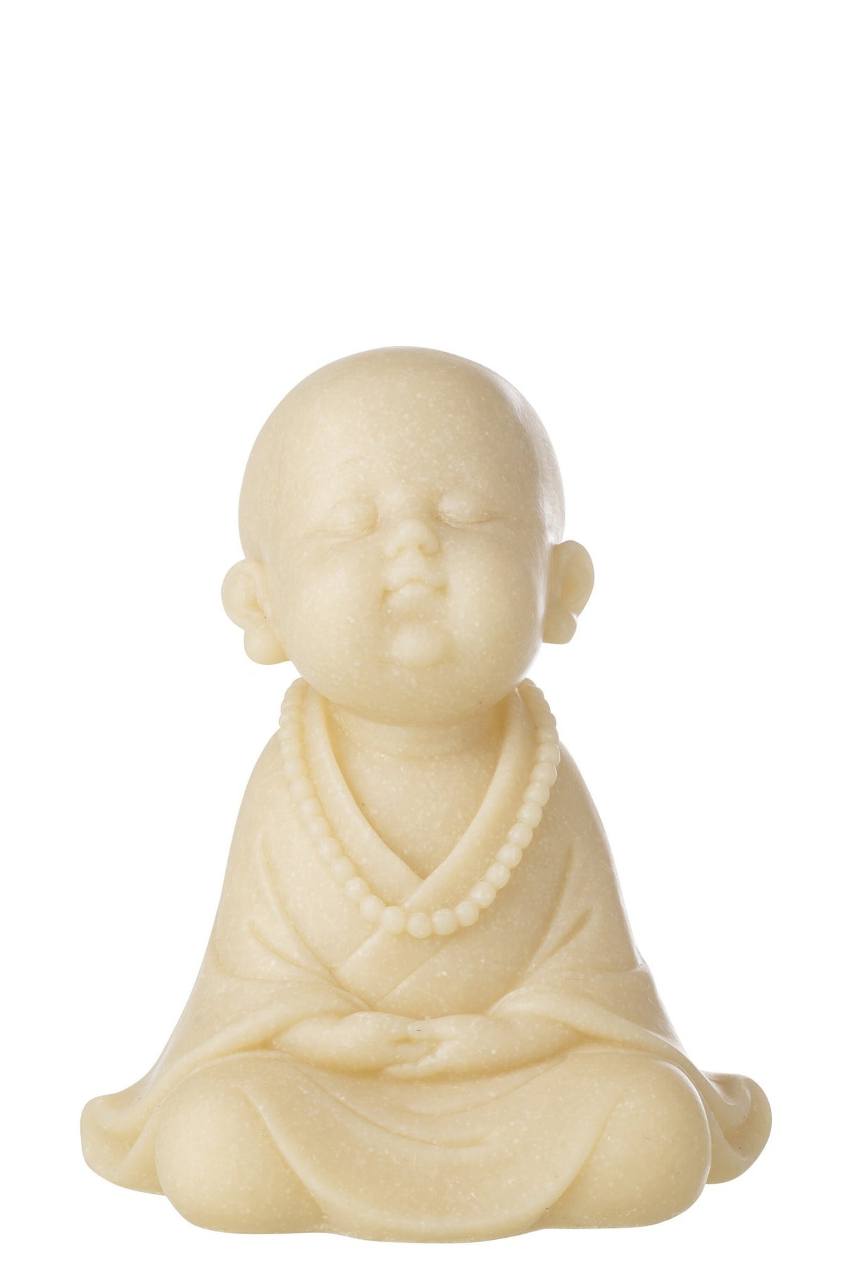 J-Line decoratie Monnik Zen - polyresin - geel - L