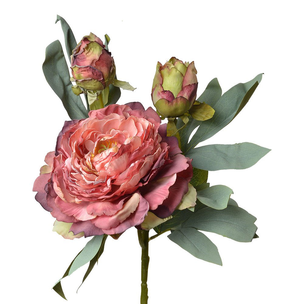 Kunstbloem 62 cm Rood Kunststof