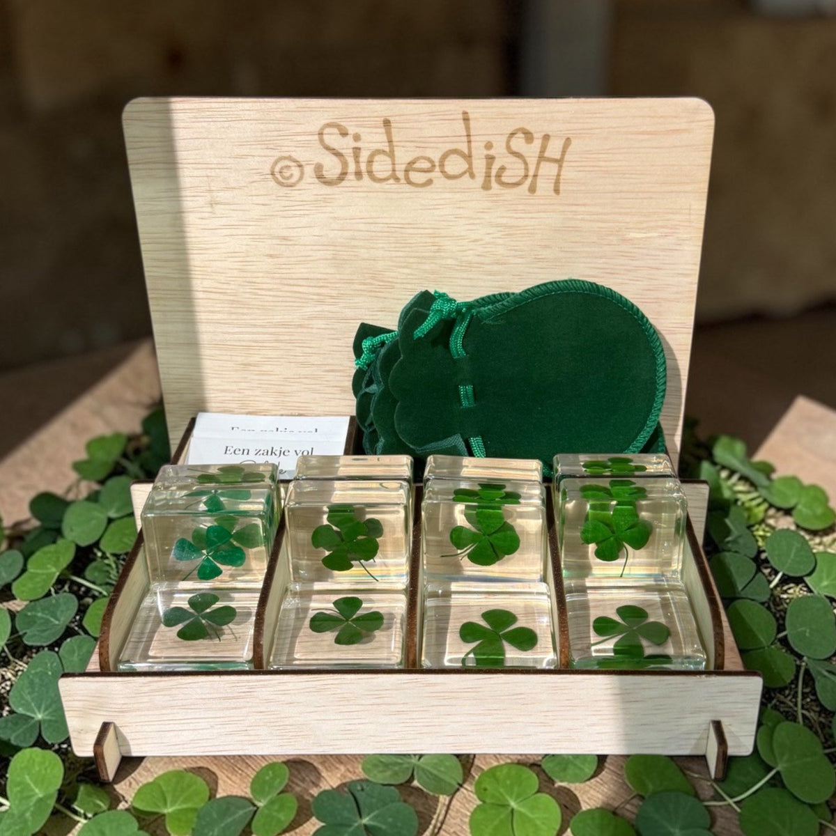 Klavertje vier plexi glas