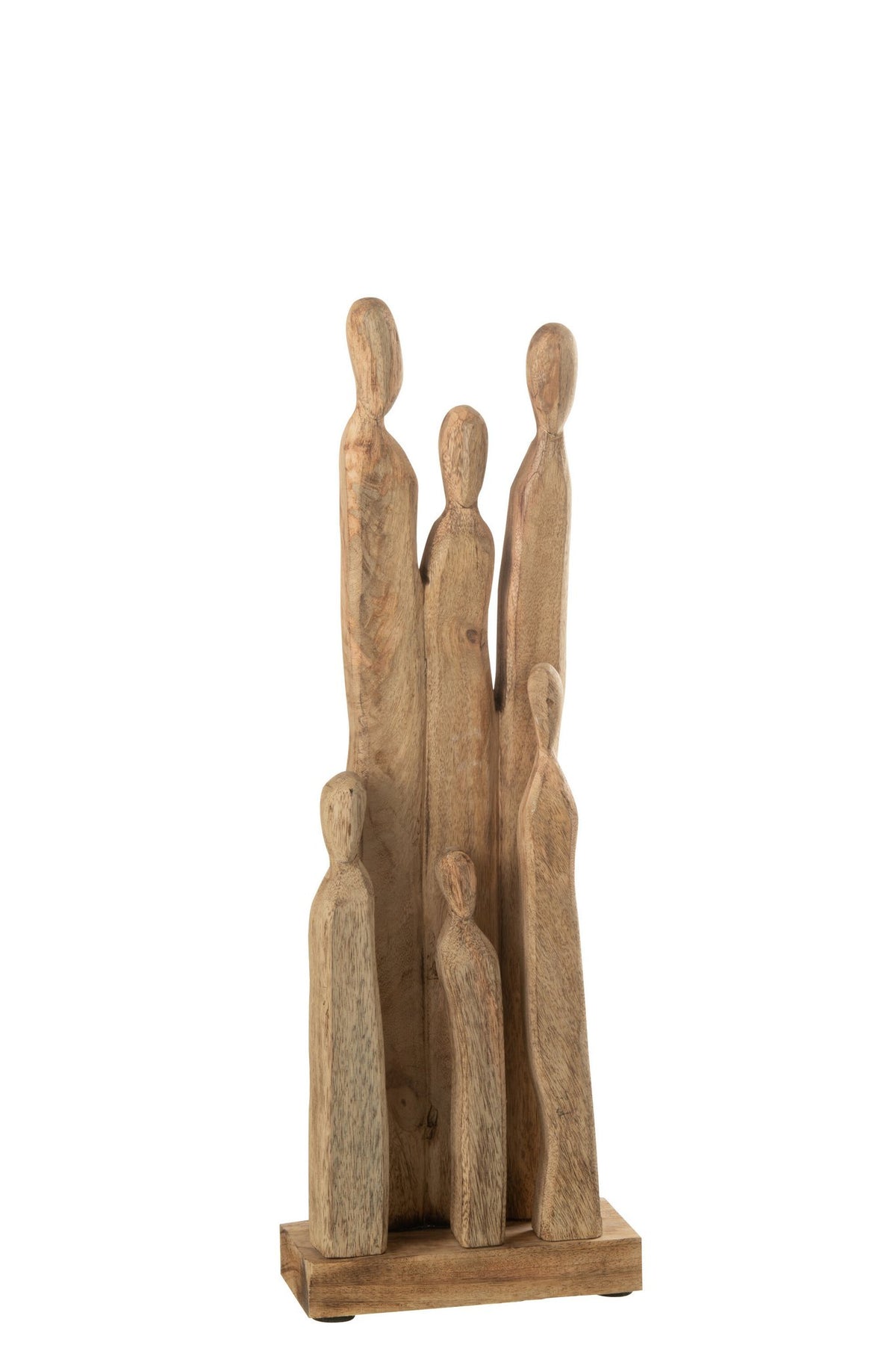 J-Line figuur Groep - hout - naturel