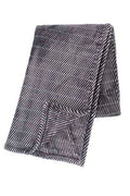 Plaid Micro flannel 130x180cm, dark stripe