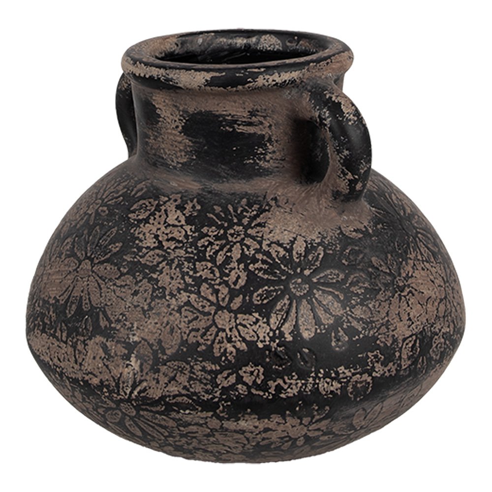Bloempot Ø 15x13 cm Grijs Keramiek