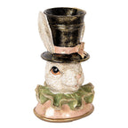 Decoratie Beeld Konijn 29 cm Beige Kunststof