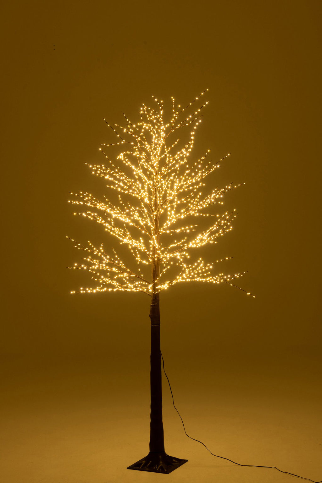 J-Line decoratie Boom 2000 Led - metaal - bruin - M
