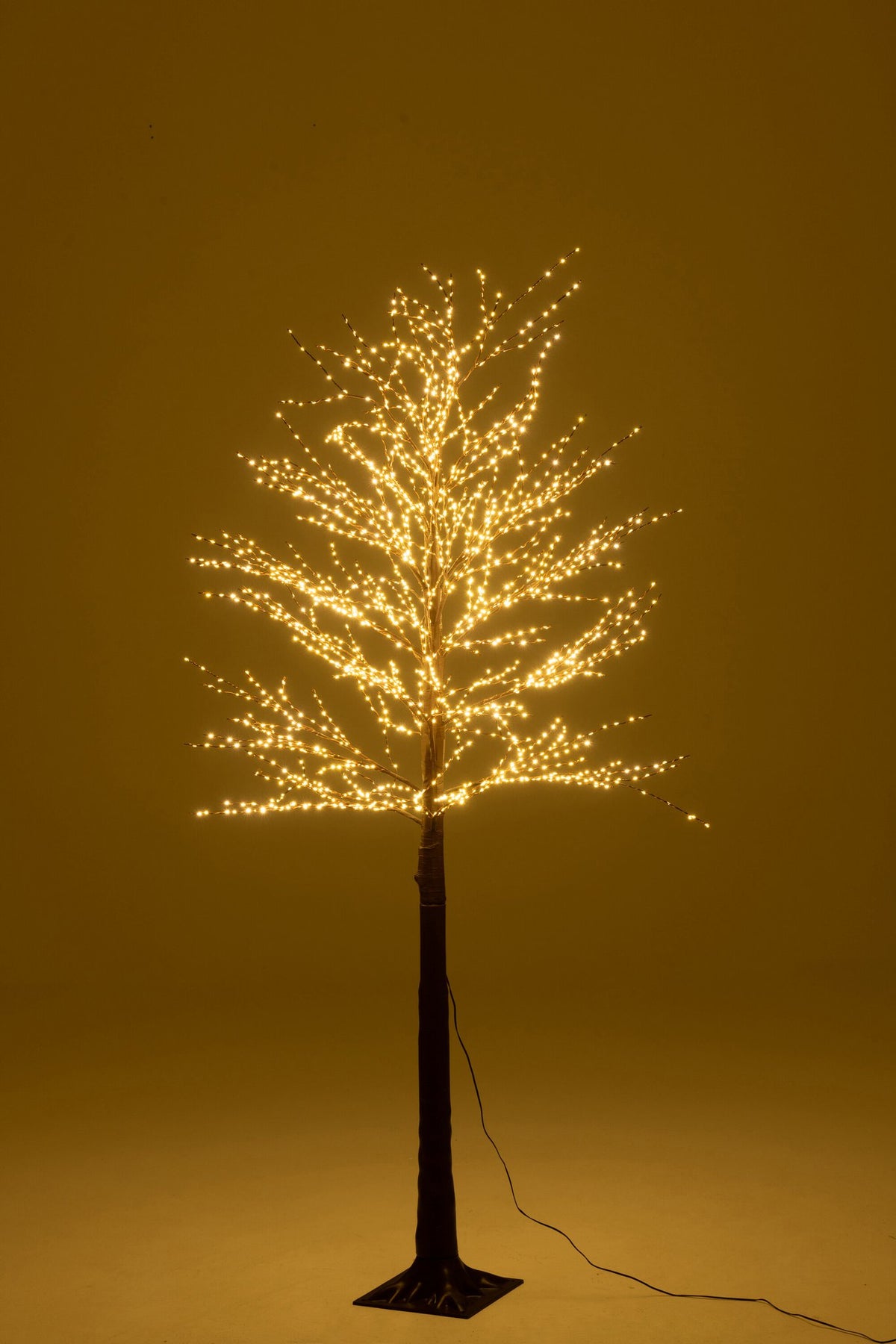 J-Line decoratie Boom 2000 Led - metaal - bruin - M