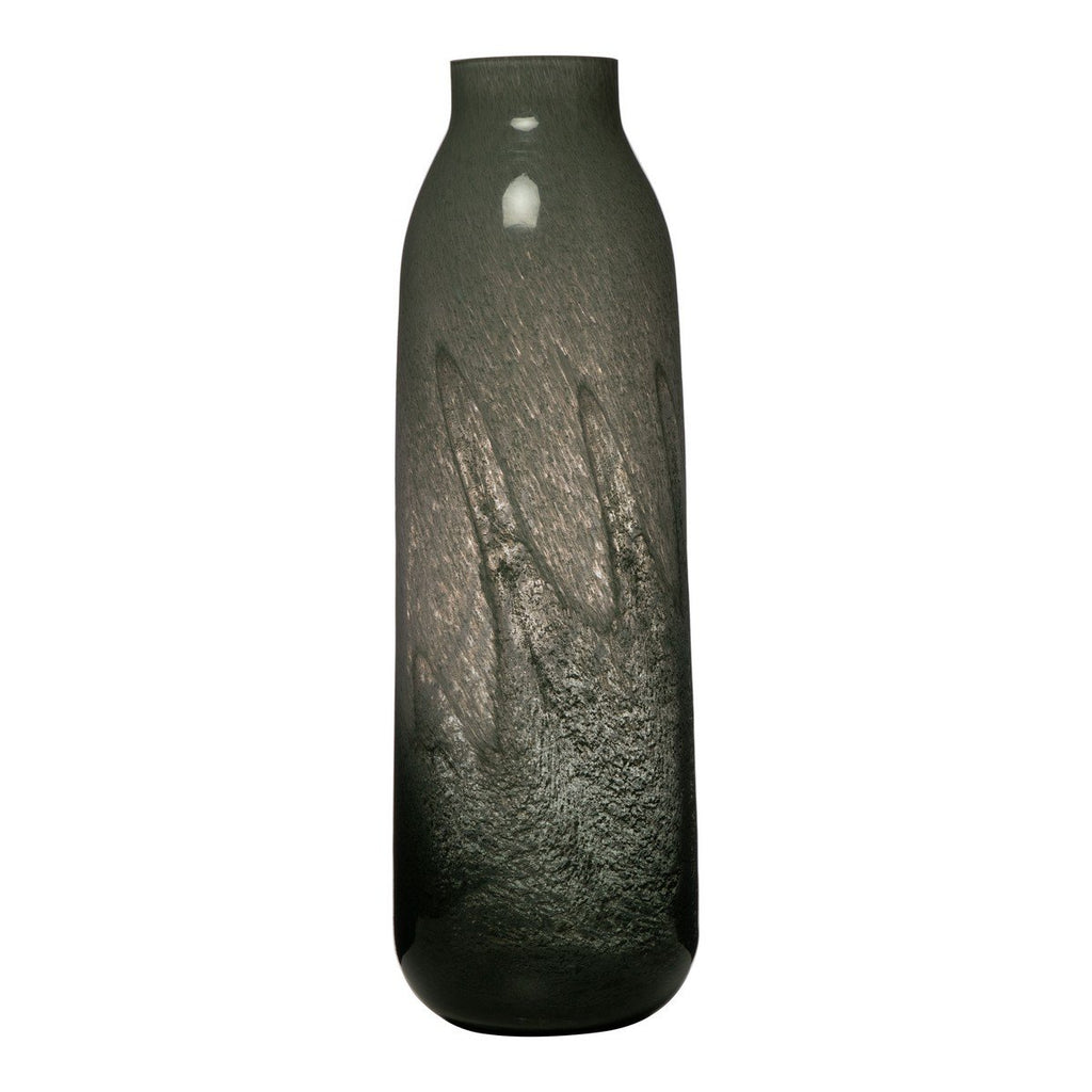 Minya Vaas swirl groen grijs h43 d14cm