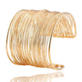 Vergulde manchetarmband – mode-sieraden