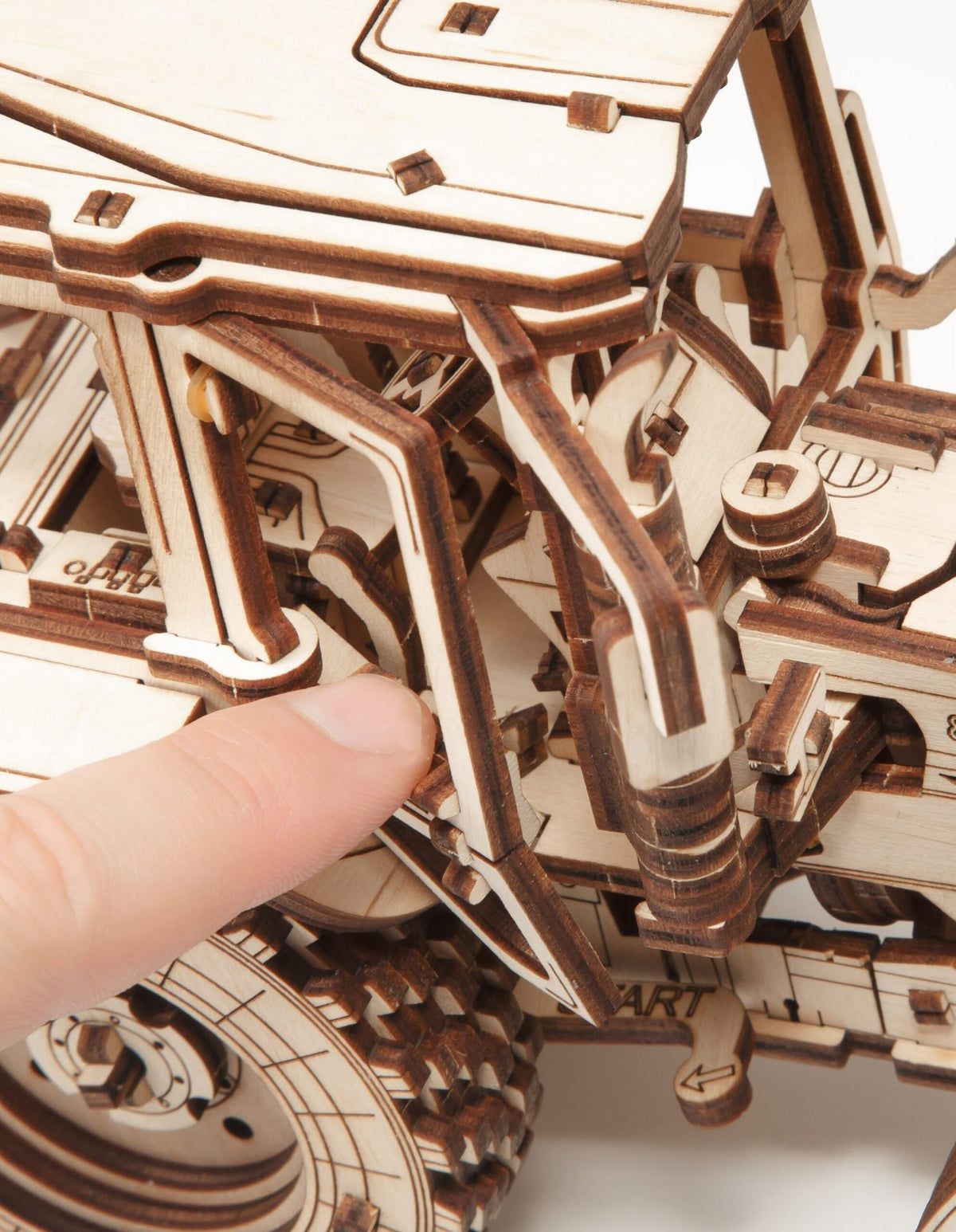 Eco Wood Art (EWA) 3D Mechanische Puzzel, Belarus-82 Tractor, 1157, 21,8x11,8x15,5cm