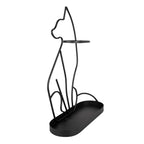 Paraplubak Kat 59 cm Zwart Metaal Parapluhouder