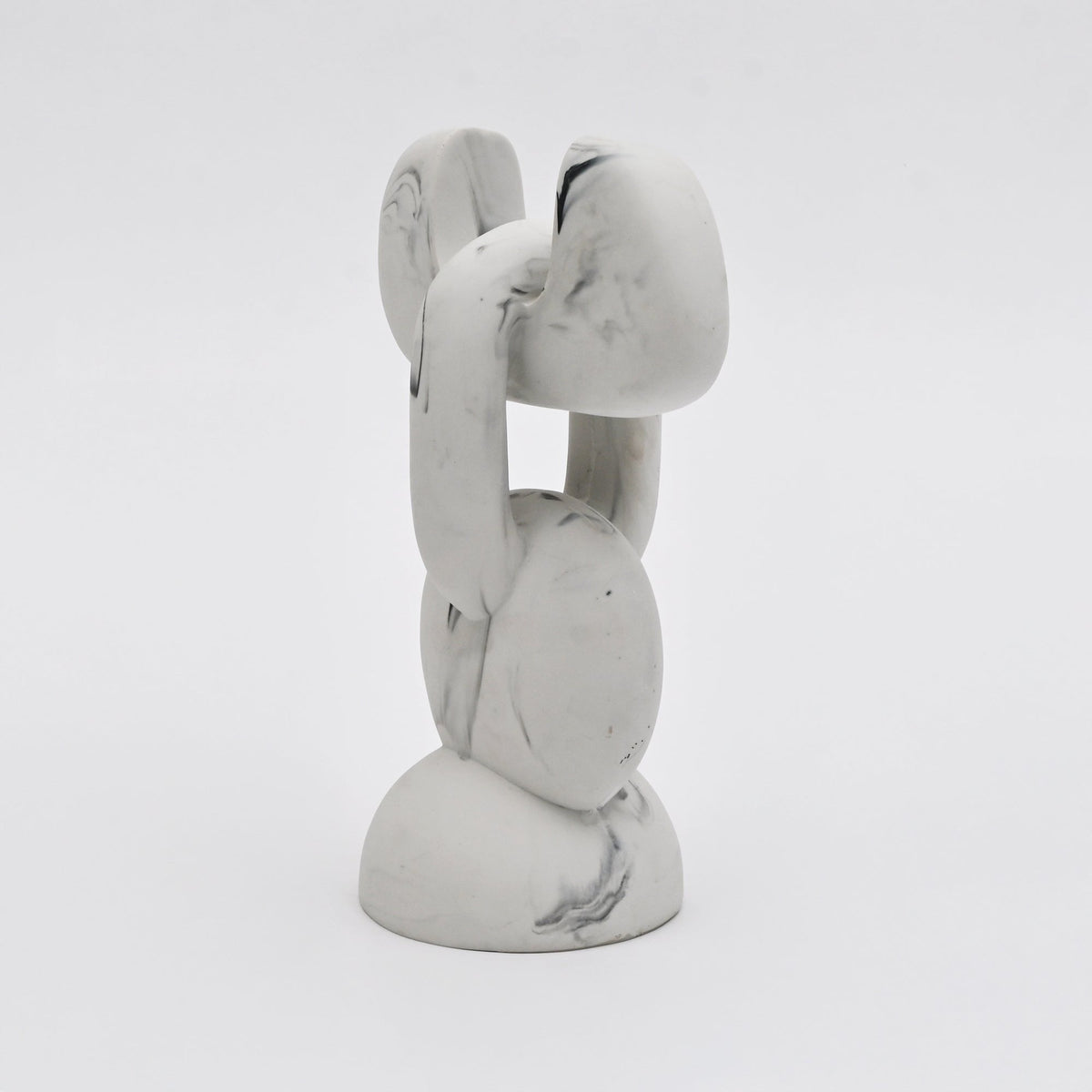Moderne abstracte marmerlook sculptuur voor hedendaagse