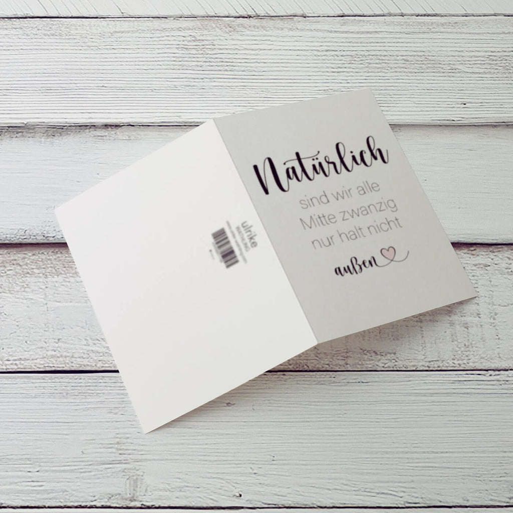 Natuurlijk zitten we allemaal in het midden van 10 - vouwkaart met envelop 5 set