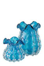 J-Line vaas Ralph - glas - blauw - L