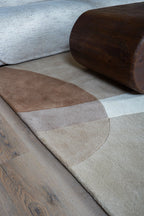 Vloerkleed Abstract Beige/Bruin - 200 x 280 cm