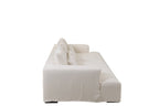 J-Line Hoes Voor Zetel+9 Kussens Diep Monaco Linnen Xxl Marshmallow Wit