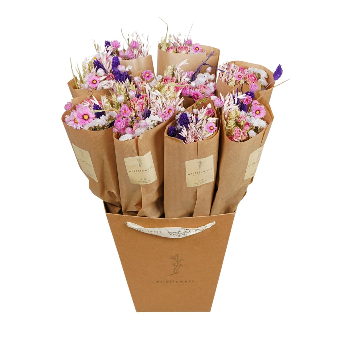 Gedroogde bloemen - Market Meer - Paarse gloed