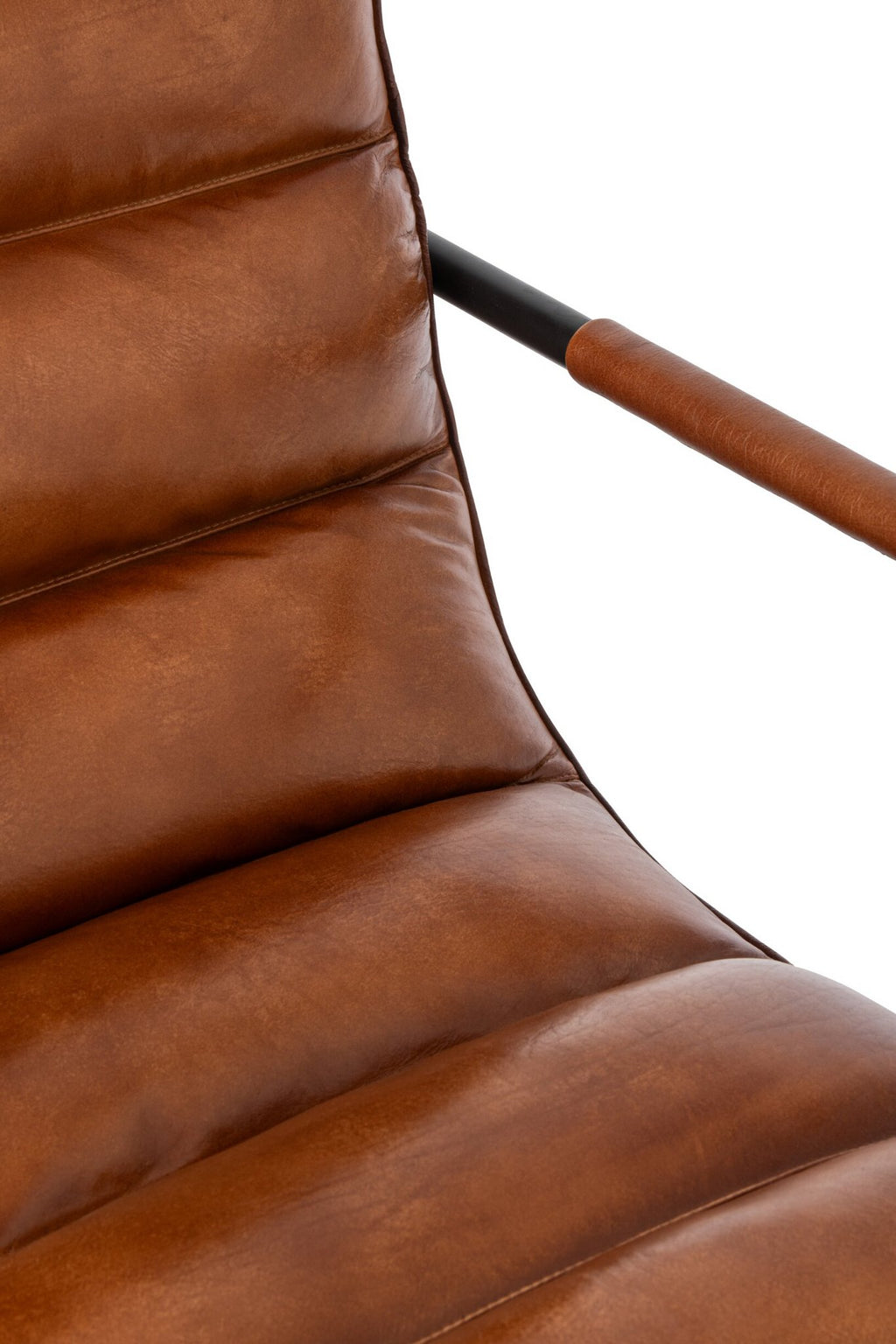 J-Line Fauteuil - leer - camel