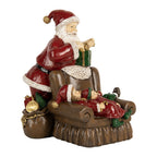 Kerstdecoratie Beeld Kerstman 17x13x18 cm Rood Kunststof