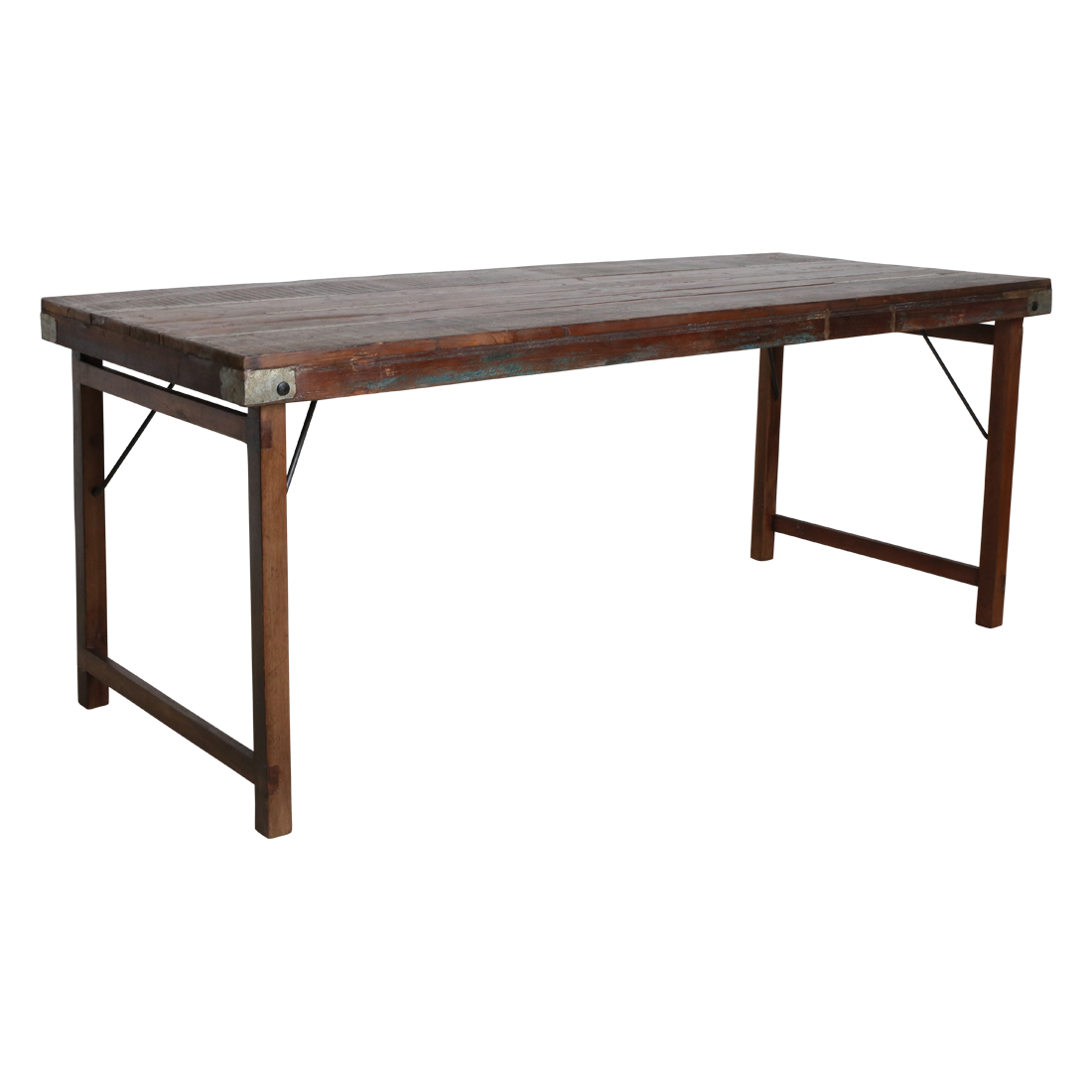 Eettafel bruin opklapbaar XL
