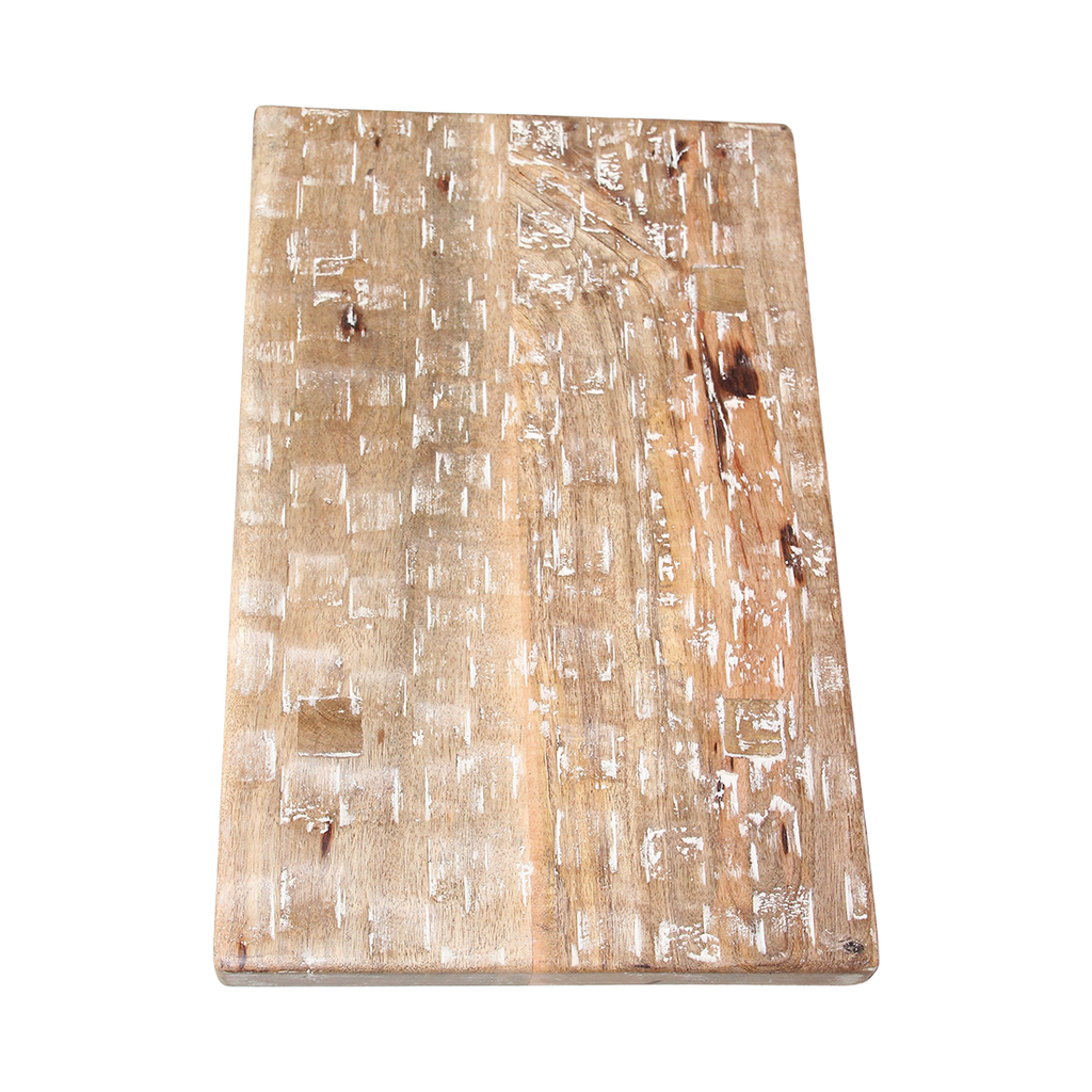Stool chisseled top natural