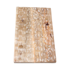 Stool chisseled top natural