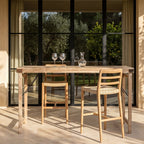 Limewash inklapbare bartafel - 170x60x107 cm